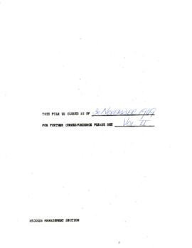 Bank Administration and Policy - Indebtedness - 1969 / 1971 General - Volume 1