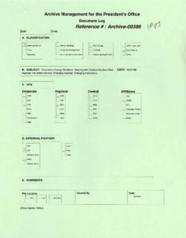 President Wolfensohn - Briefing Book for President's Meetings and Events - Council on Foreign Rel...