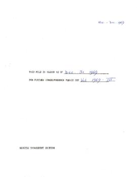 IDA - Capital - Resources and Replenishment - 1969 / 1971 Correspondence - Volume 2