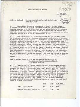 Tun Abdul Razak Award acceptance remarks, June 10, 1978 - Correspondence 01