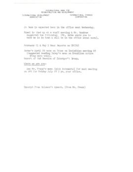 Irving Friedman UNCTAD Files: Supplementary Finance - Correspondence 03