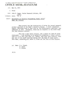 Country Programming Study - Chile - RPO 670-02