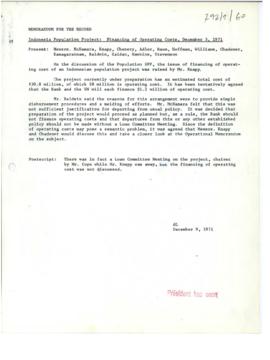 President's papers - Robert S. McNamara Memoranda for the Record - Memoranda 04