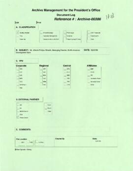 President Wolfensohn - Briefing Book for President's Meetings and Events - Alfredo Phillips Olmed...