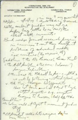 Brandt Commission - Correspondence 09