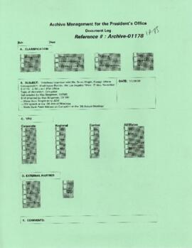 President Wolfensohn - Media Coverage and Interviews - Interview - Robin Wright - Foreign Affairs...