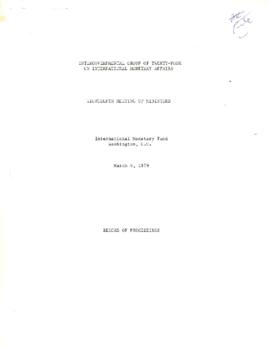 Development Committee - G-24 Meeting - March 1979 - Volume 01
