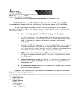 Operations Evaluation Department [OED] Policies and Programs - ICR (Implementation Completion Rep...