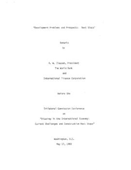 Trilateral Commission, Washington, D.C. May 17, 1983