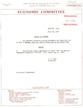 Economic Committee Papers - Brazil - EC/A/68-18/1 - Notice of Meeting