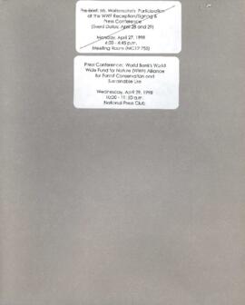 President Wolfensohn - Media Coverage and Interviews - Press Conference - World Bank and World Wi...