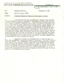 Managing Committee Official Files: Issues Papers - Economic Research Staff (ERS) - Issues papers ...