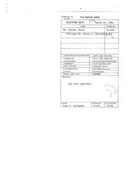 Moeen Qureshi Files - Presidential Chronological Correspondence - March 9 - 24, 1981