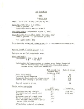 Economic Committee Papers - Chad - IDA Operations - Chad