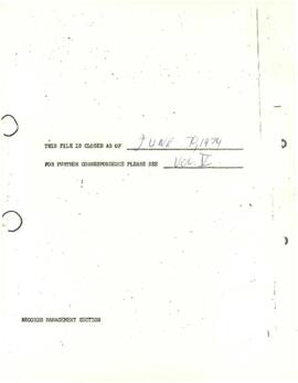 CGIAR - G-9 - International Livestock Center for Africa (ILCA) - Correspondence 72/74-04