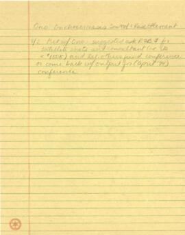 Project Management Records - Ono: Onchocerciasis Control and Resettlement - 1v