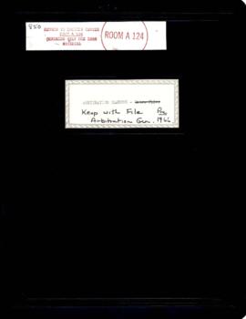 Operational - Arbitration - General - Correspondence - Volume 1