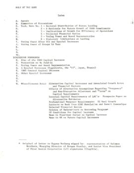 Board Actions - Role of the Bank - Board papers 01 (agendas, summary of discussions)