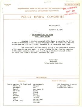 Ecology - Operations Policy File - Reports and Documents