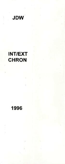 Michael Bruno's chronological correspondence - Jan-Dec 1996