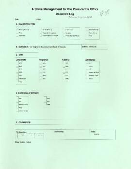 President Wolfensohn - Briefing Book for President's Meetings and Events - Regine S Boucard - Wor...