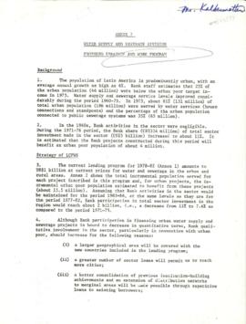 Water and Waste - Work Program - 1976 / 1977 Correspondence