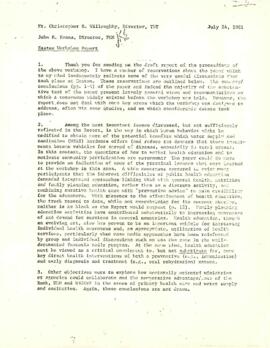 Policy and Research Unit - 11.7 Interaction between Health and Water Supply - Volume 1
