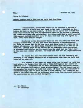 Irving S. Friedman - Chronological File - 1965 Correspondence - Volume 3