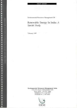 India : Environmental Issues in the Power Sector - PO47145 - SOF - TF023714 / Renewable Energy in...