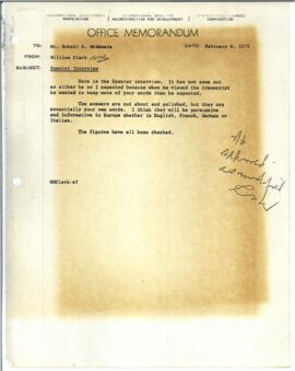Robert S. Mcnamara Statements / Speeches - Statements 08