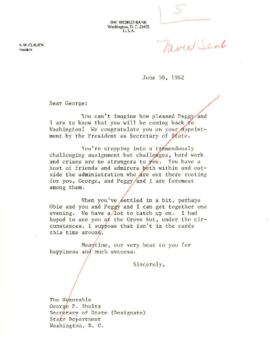 Clausen Papers - Relations with State Department - Correspondence 01