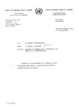 Women in Development - United Nations [UN] / Consultative Committee on Administrative Questions [...