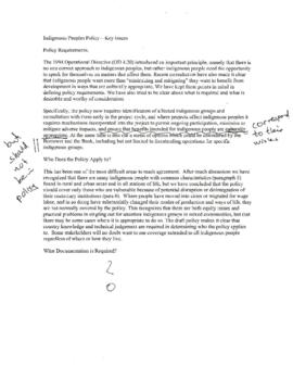 Indigenous People - Concept Notes, Issue Papers and Cover