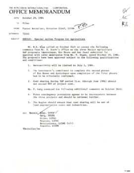 Mexico - Special Action Program - Loan Committee Project File