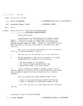 Health Sector Strategy Paper Project Files, 1996/1997 - Miscellaneous Board Comments - 1v