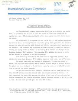 Turkey - General - Correspondence