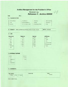 President Wolfensohn - Briefing Book for President's Meetings and Events - 1996 June Bilderburg M...