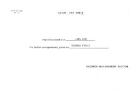 United Nations Environmental Programme [UNEP] - General - 1984 Correspondence - Volume 1