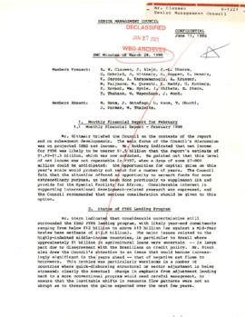 President Clausen's Personal Files on Senior Management Council - Minutes 04