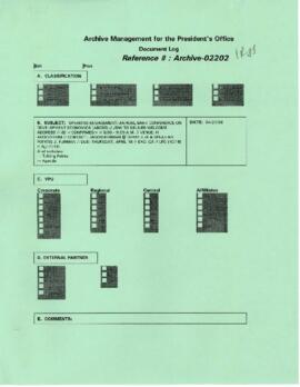 President Wolfensohn - Briefing Materials for President's Speeches - Annual Bank Conference on De...