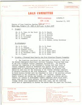 Loan Committee - Minutes - 1965