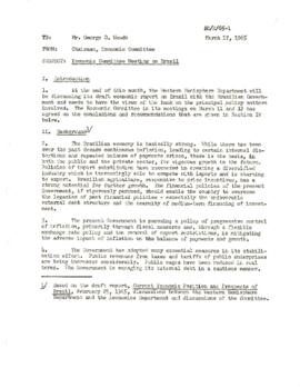 Economic Committee Papers - Brazil - EC/M/65-1 - Economic Committee Meeting in Brazil