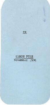 Senior Vice President Chronological Records - Ernest Stern - November 1991