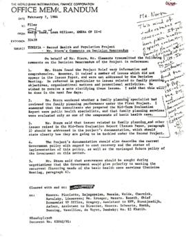 Tunisia - Second Health and Population Project (02) - Loan Committee Project File