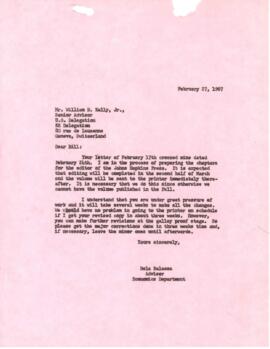 Research on Economics and Development - Bela Balassa - Chronological Record - December 1966 throu...