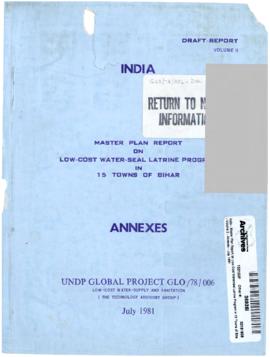 UNDP/GLO/78/006 - Low Cost Water Sanitation Techniques - Documents - Volume 2