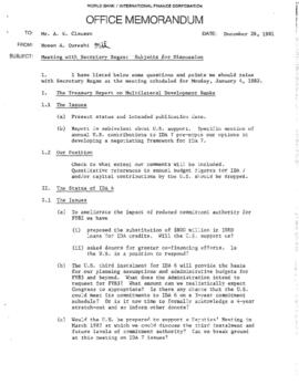 Moeen Qureshi Files - Presidential Chronological Correspondence - October 5 to December 28, 1981