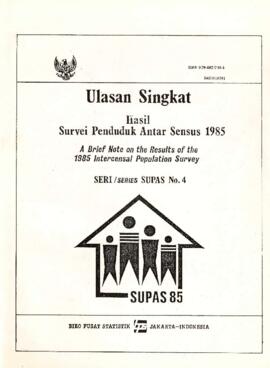 Brief Note on the Results of the 1985 Intercensal Population Survey - SUPAS Series Number 4 - ISH...
