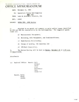 Loan Committee records - China