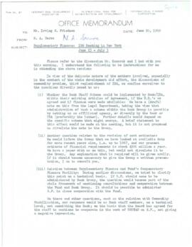 Irving Friedman UNCTAD Files: Geneva Meeting on Supplementary Finance, August 26 - September 12, ...